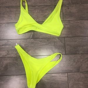 Neon bikini set